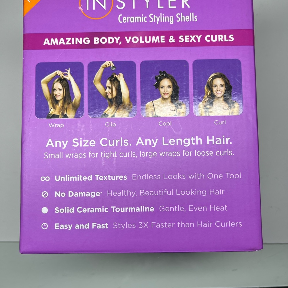 InStyler Ceramic Styling Shells - Black - Picture 3 of 7
